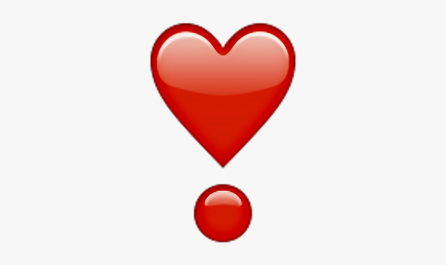 #red #tumblr #heart #emoji - ❣ Emoji, Transparent Clipart