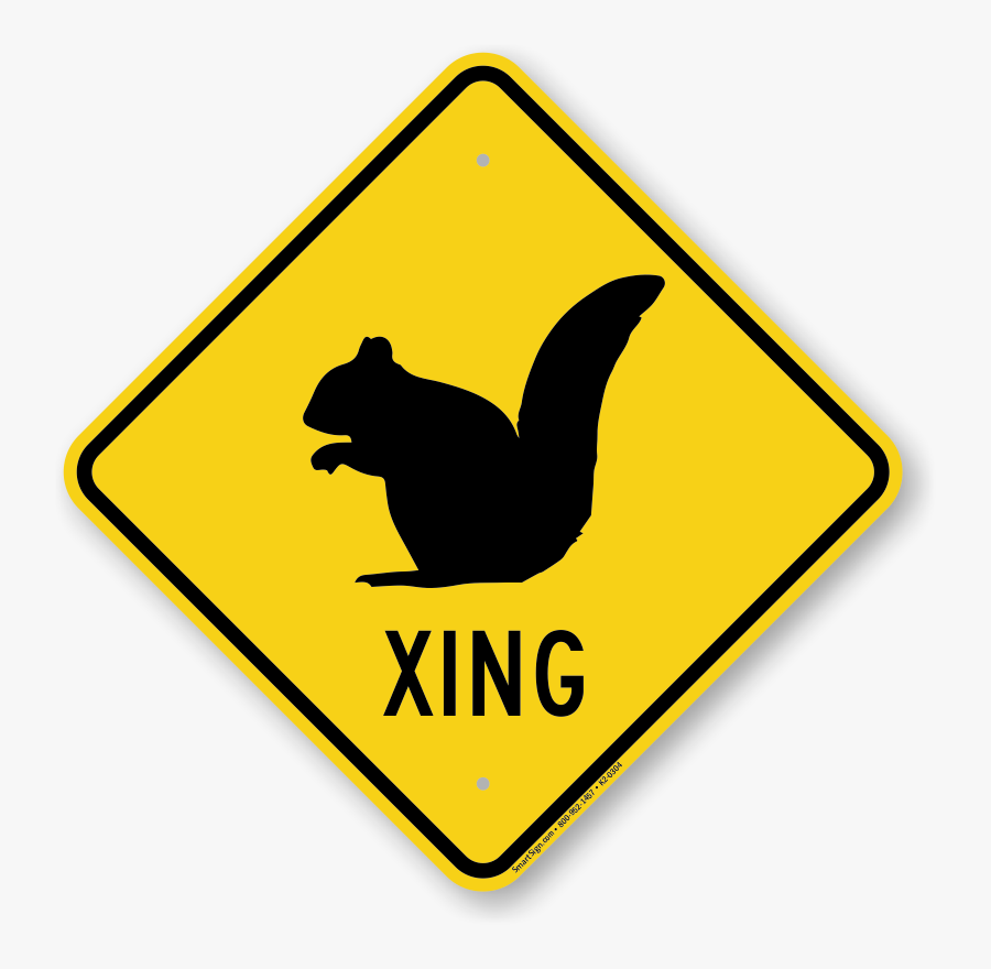 Transparent Squirrel Silhouette Png - Printable Australian Road Signs, Transparent Clipart