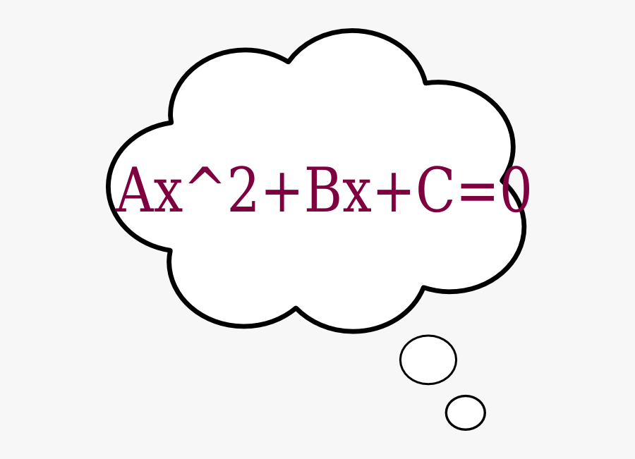 White Thinking Cloud Png, Transparent Clipart