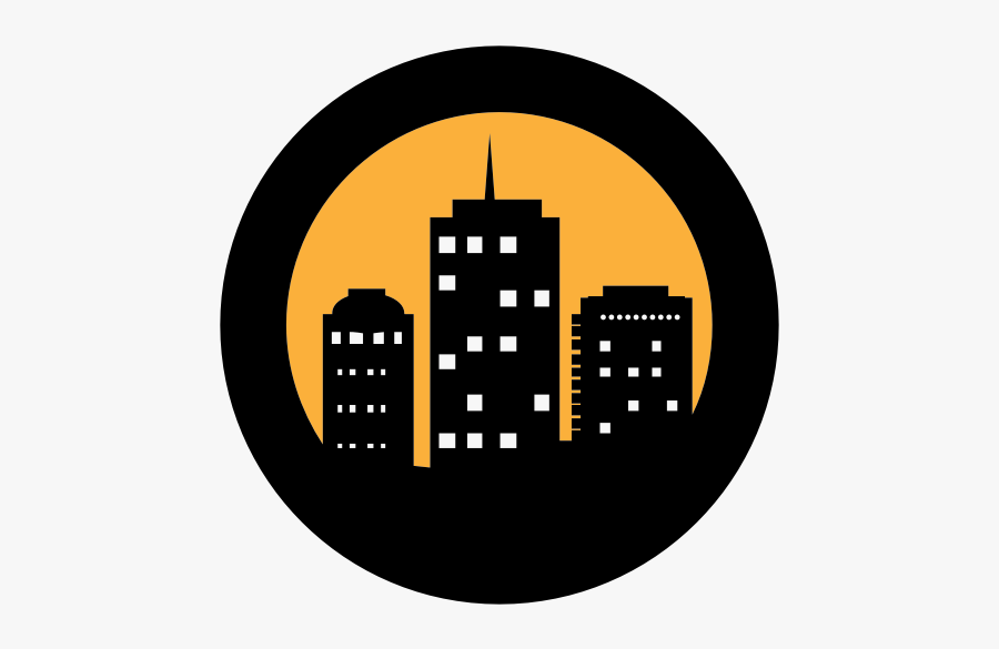 Night In The City Silhouette - Город Логотип, Transparent Clipart