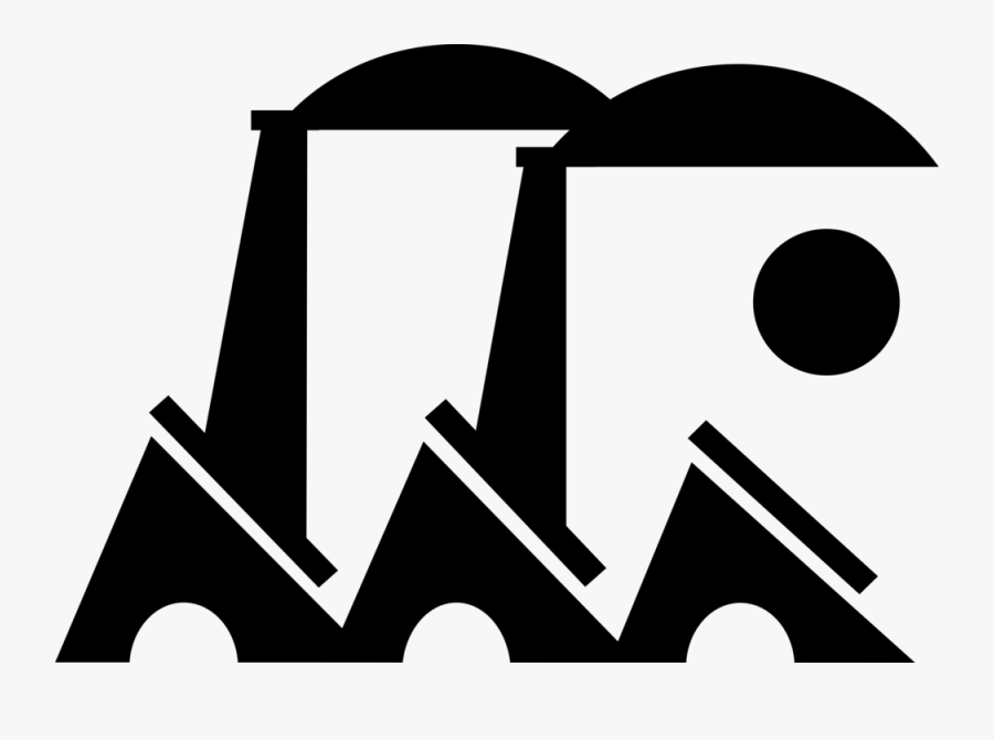 Vector Illustration Of Industrial Manufacturing Factory, Transparent Clipart