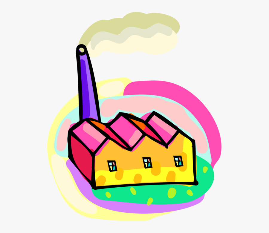 Vector Illustration Of Industrial Manufacturing Factory - Definizione Di Azienda, Transparent Clipart