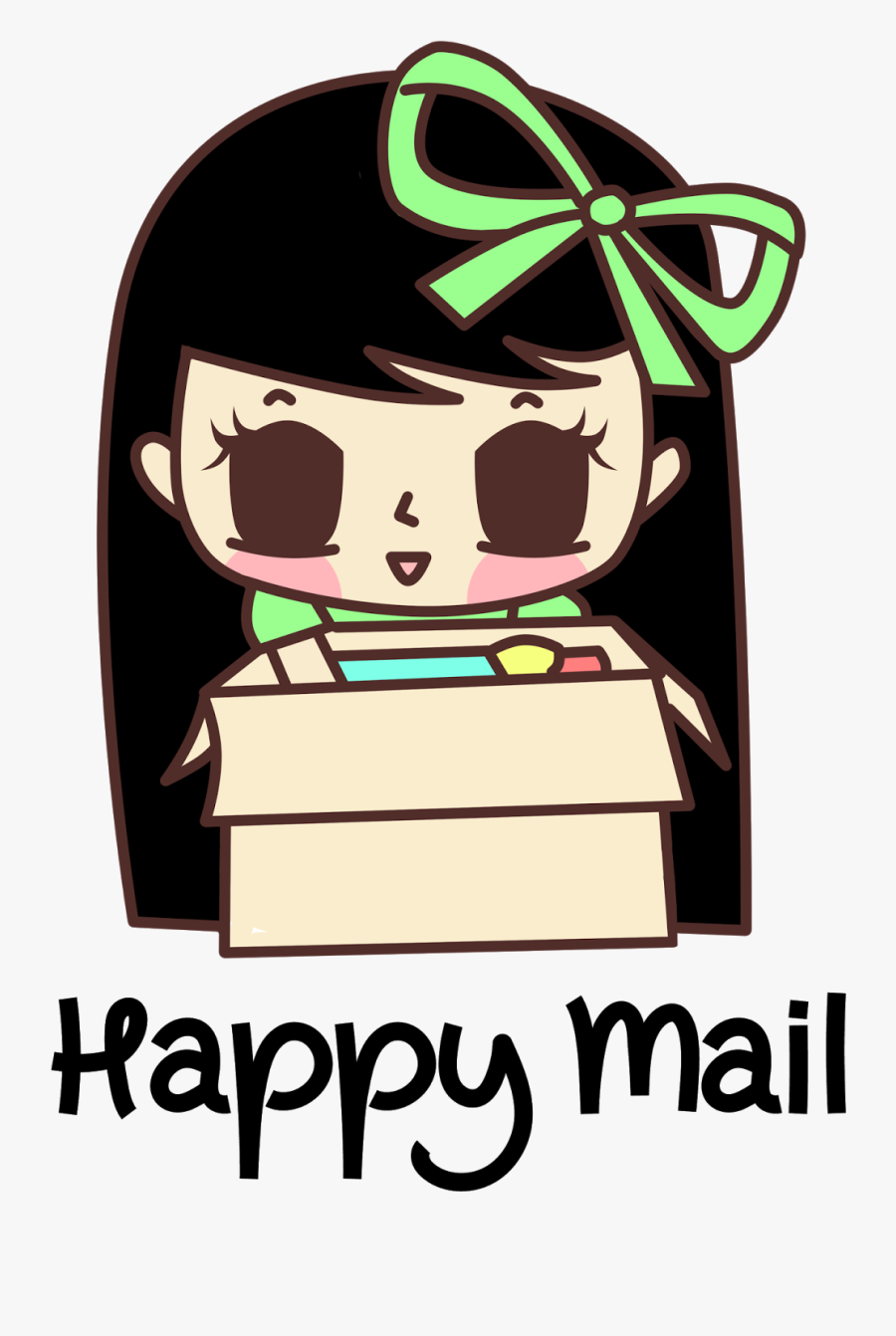Mail Clipart Happy Mail - Cartoon, Transparent Clipart