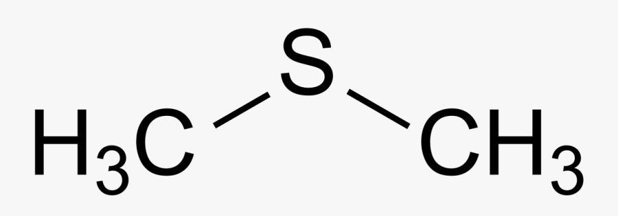 Smelling Chemicals Clipart - Dimethyl Sulfide Structure, Transparent Clipart