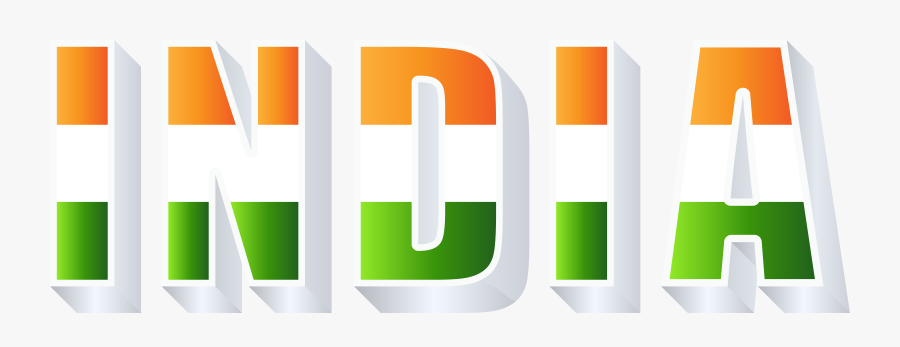 India Transparent Text - India Font Clip Art, Transparent Clipart