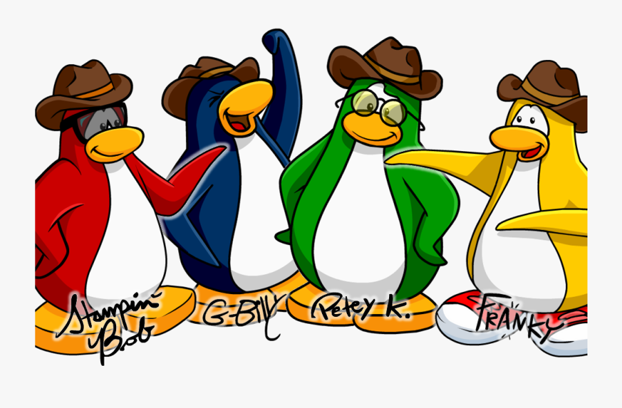 Transparent Penguin Couple Clipart - Penguin Band Club Penguin Rewritten, Transparent Clipart