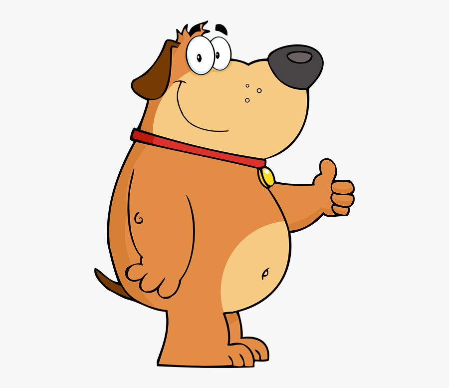 Dog With Thumbs Up Clipart , Png Download - Cartoon Dog Thumbs Up, Transparent Clipart