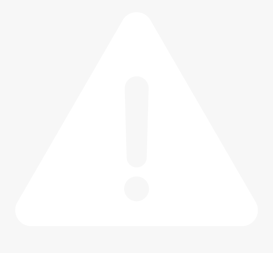 Report Gas Leak - Warning Triangle Png White, Transparent Clipart