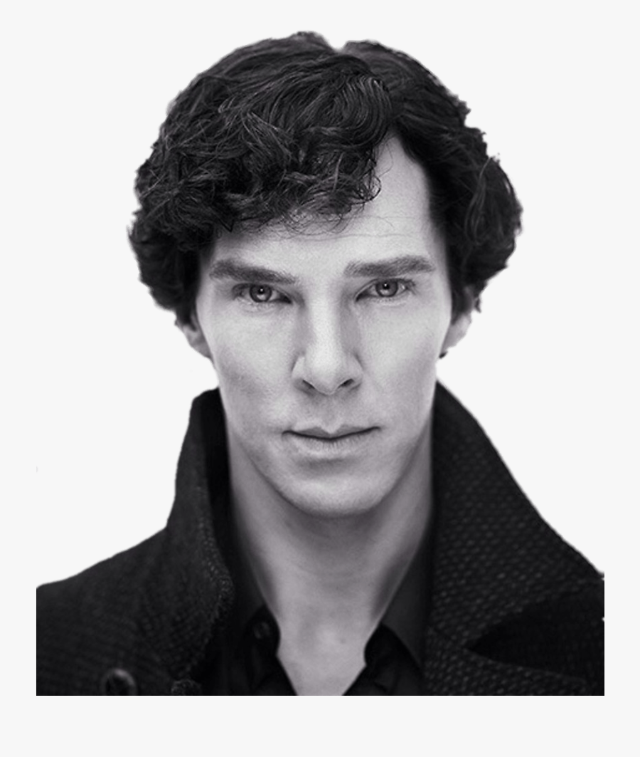 Benedict Cumberbatch Black And White - Benedict Cumberbatch Sherlock Hot, Transparent Clipart