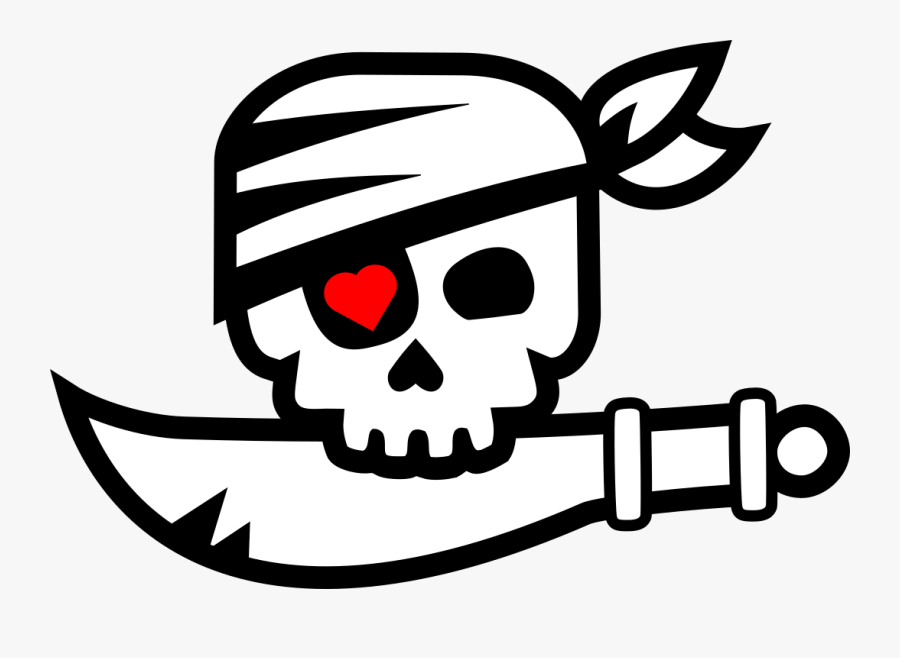 Logo Piracy Clip Art - Transparent Pirate Logo Png, Transparent Clipart