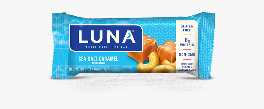 Sea Salt Caramel Flavor Packaging - Peanut Butter Luna Bars, Transparent Clipart