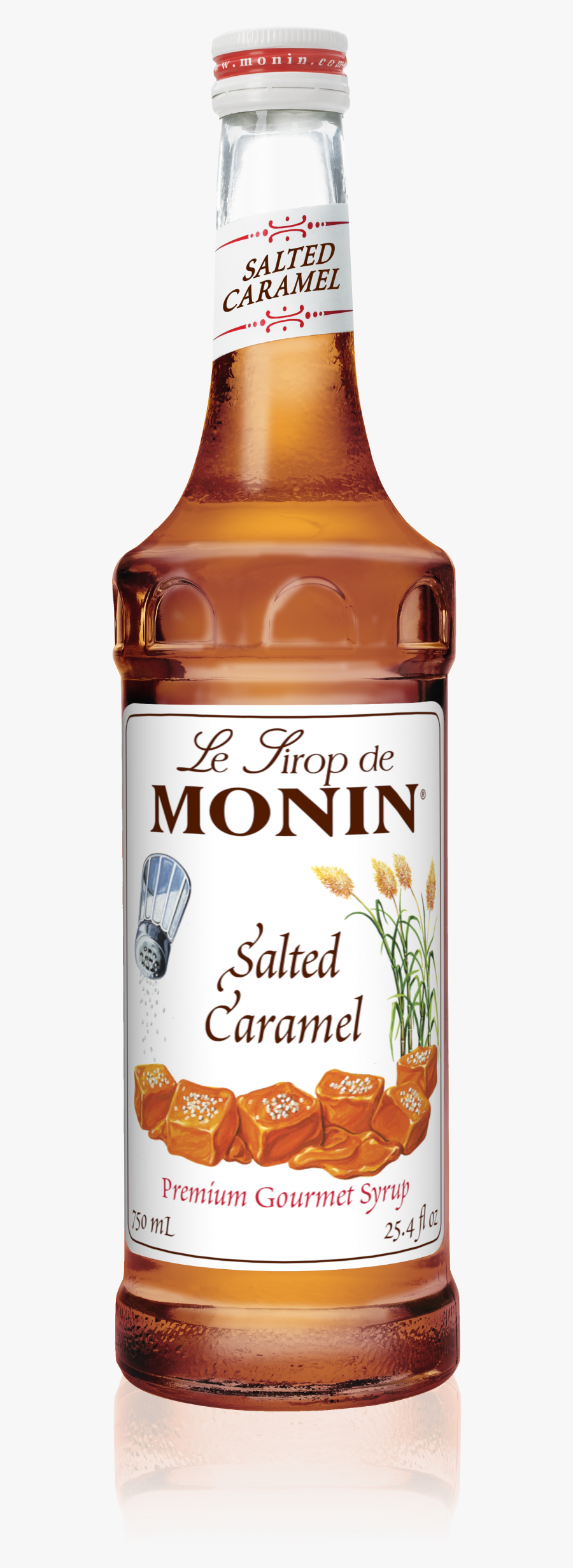 750 Ml Salted Caramel Syrup - Bottle, Transparent Clipart