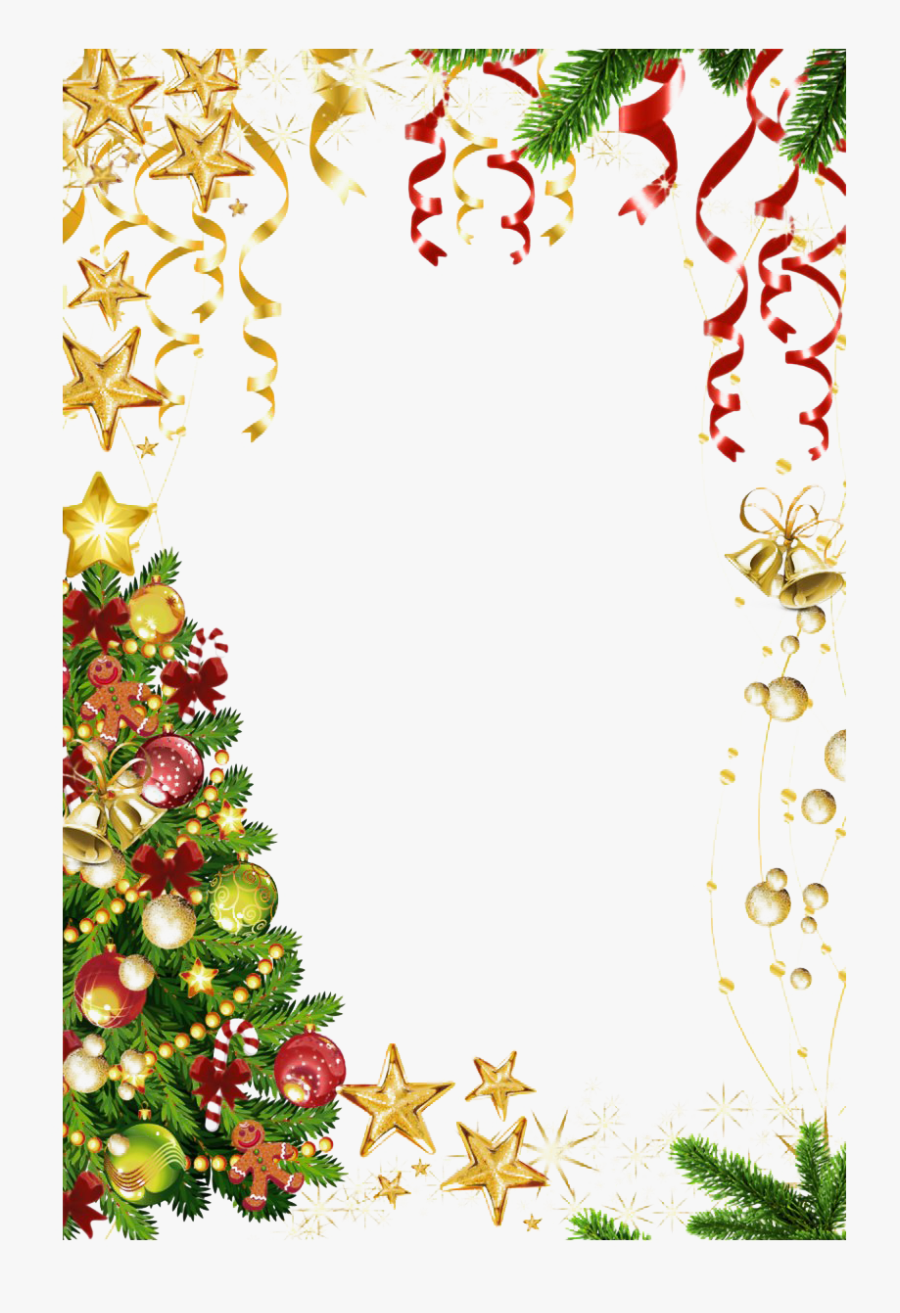 Square Christmas Frame Png Hd - Christmas Borders, Transparent Clipart