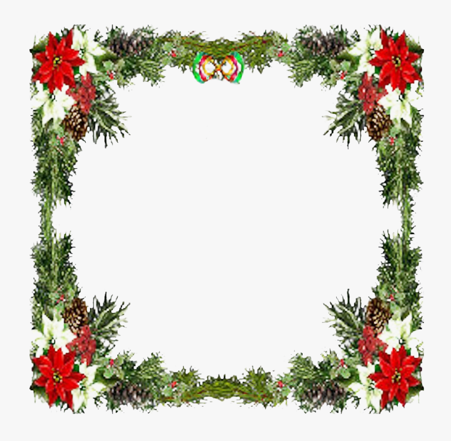 Square Christmas Frame Png Clipart - Transparent Background Christmas Frame, Transparent Clipart