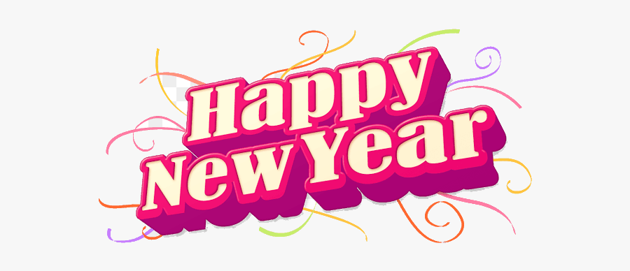 Happy New Year Clipart Free Clip Arts Transparent Png - Happy New Year Text Png Hd, Transparent Clipart