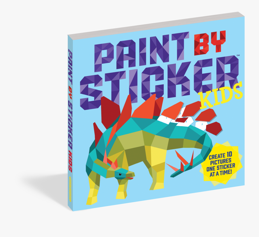 Clip Art Paint By Sticker Kids - Paint By Sticker Dinosaur, Transparent Clipart
