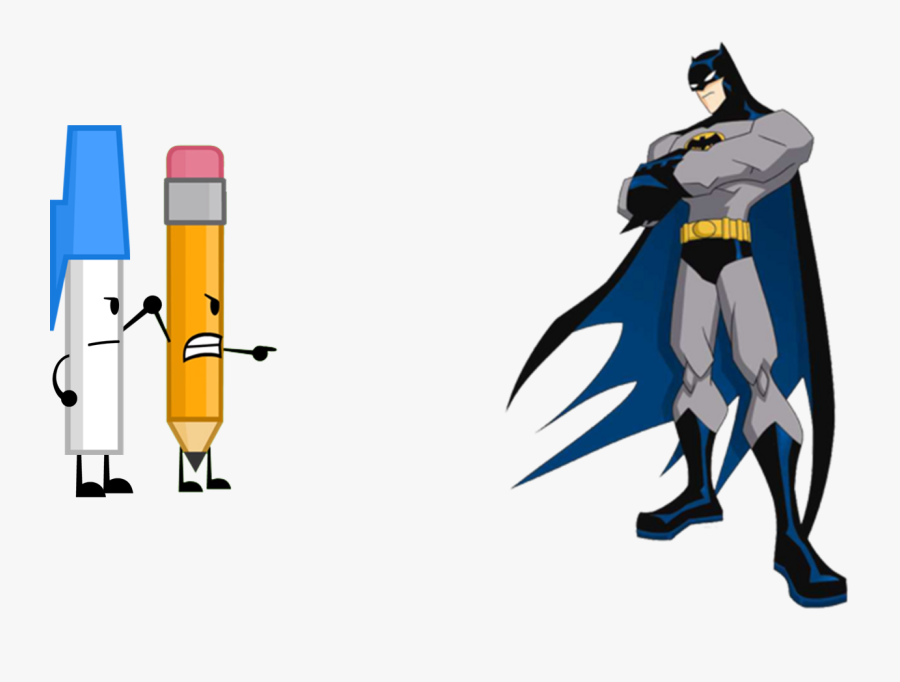 Svg Free Stock Image Pencil Vs Png Object Shows Community - Batman Cartoon, Transparent Clipart