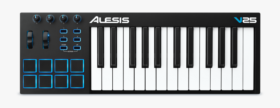 Alesis 25 Midi Controller, Transparent Clipart