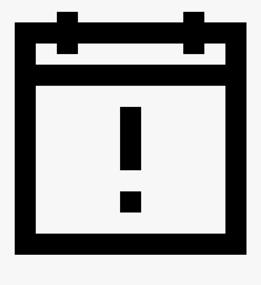 Transparent Exclamation Point Icon Png - Icon Days Off, Transparent Clipart