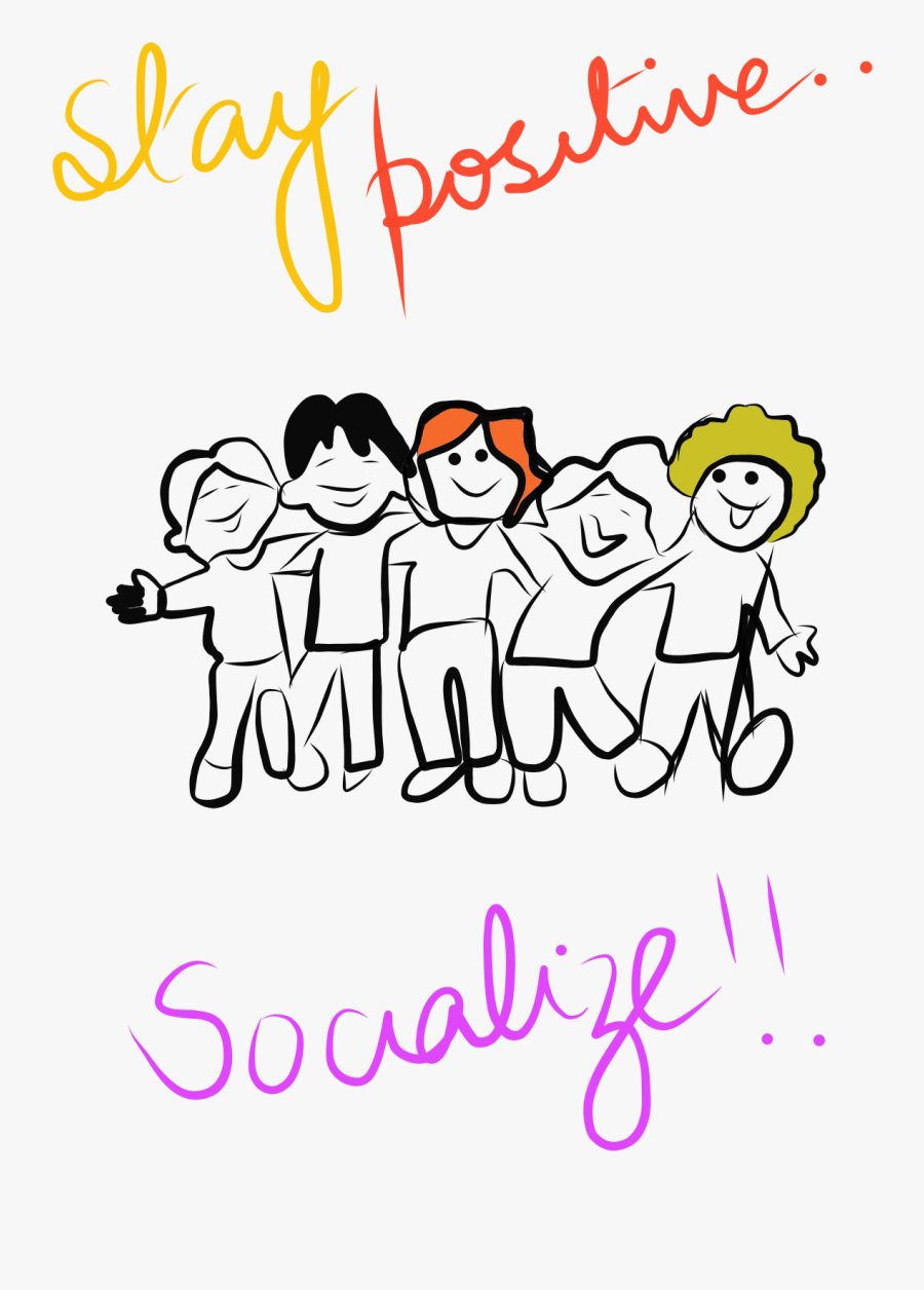 Ld - Stay Positive - Illustration, Transparent Clipart