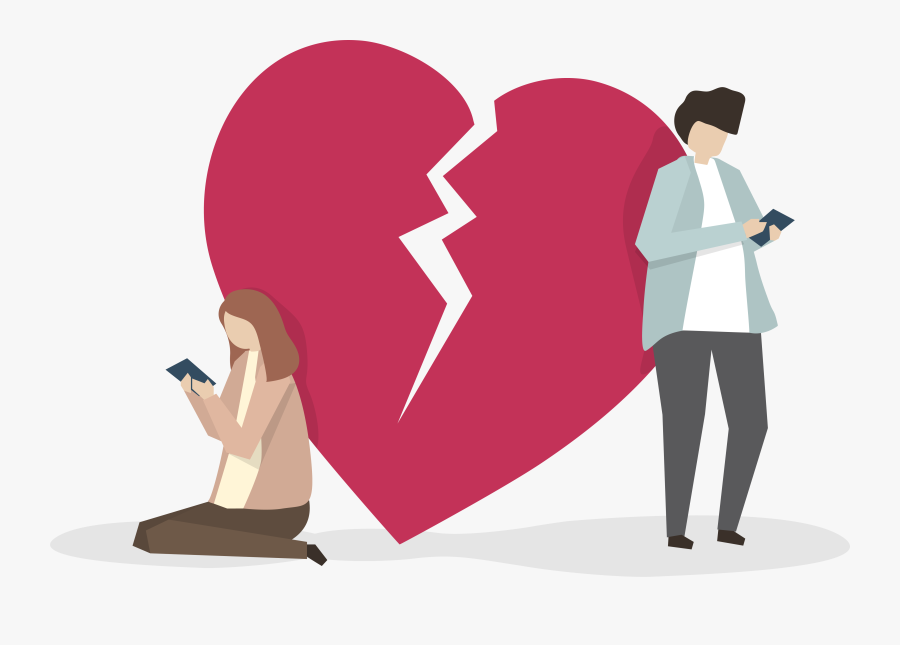 Two Heart Broken People, Transparent Clipart