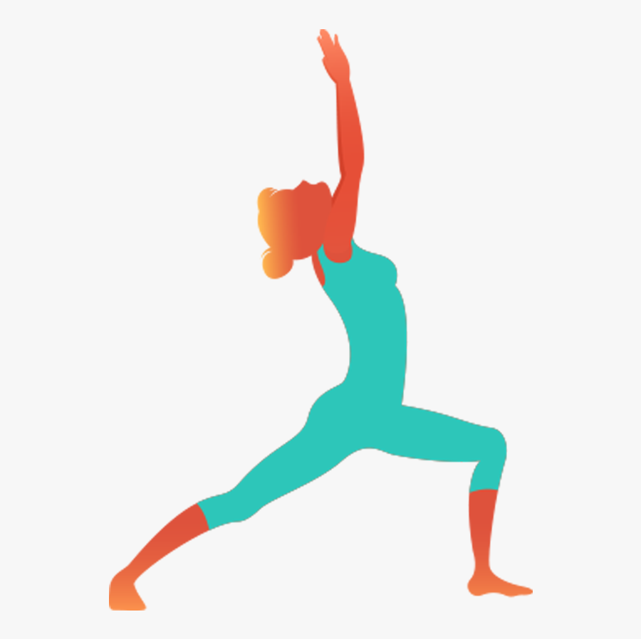 Warrior 1 Pose - Aerobic Exercise, Transparent Clipart