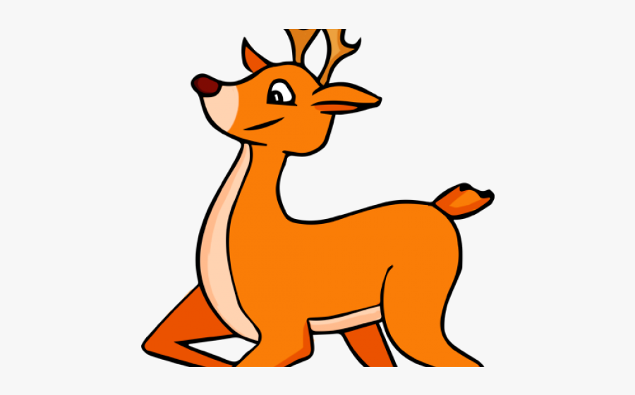Baby Girl Clipart Deer - Cartoon Deer Png Free, Transparent Clipart