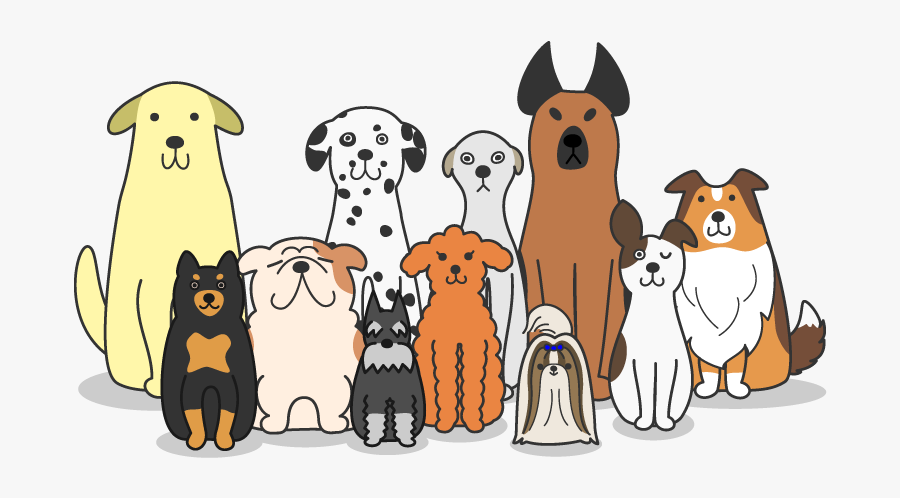 Group Of Dog Cartoon , Transparent Cartoons - Group Of Dogs Clipart, Transparent Clipart