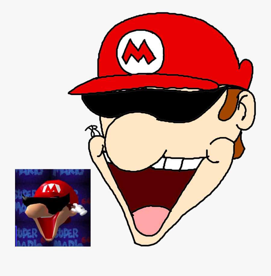 Hobo Bros, Mario 64 Face - Cartoon, Transparent Clipart