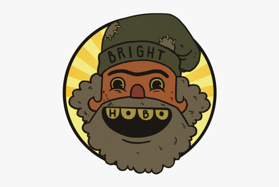 Bright Hobo Round - Cartoon, Transparent Clipart