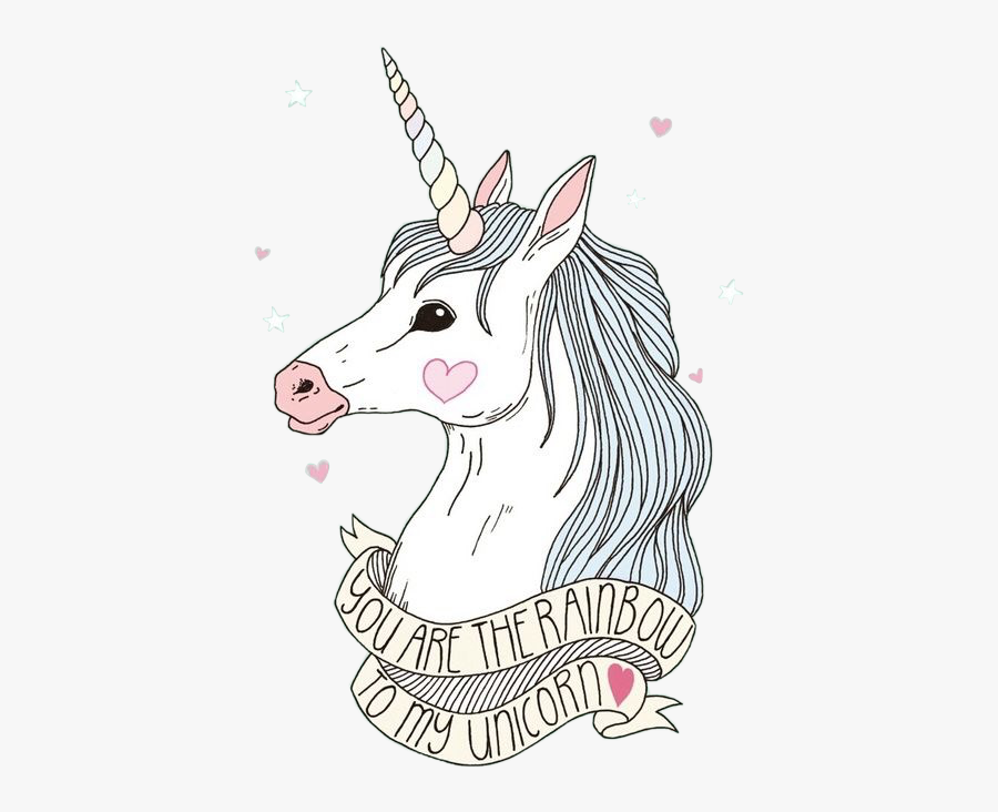 #unicorn #tumblr #rainbows #hearts #stars #princess - Iphone 6 Unicorn, Transparent Clipart