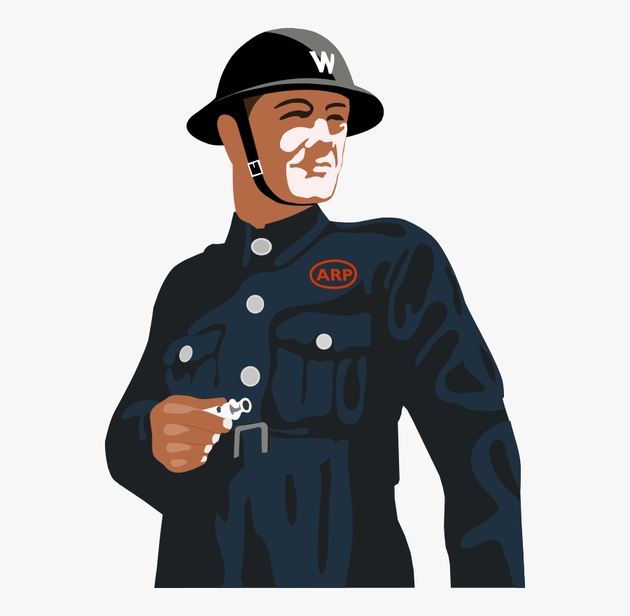 Ww2 Air Raid Warden - World War 2 Png, Transparent Clipart