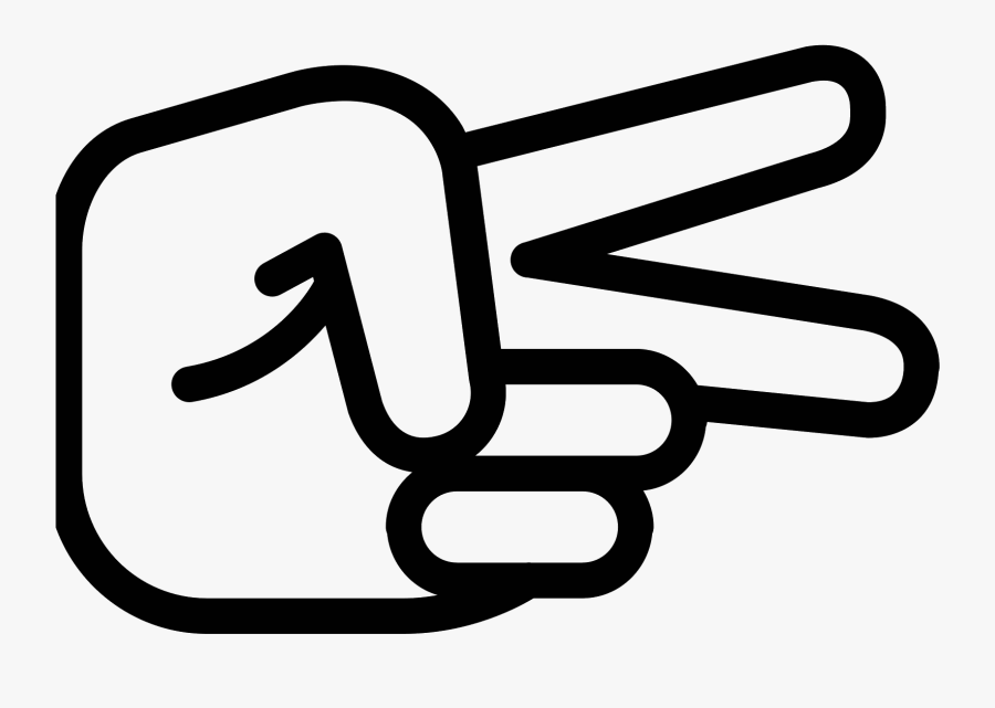 Scissors Icon - Hand Scissor Icon Line, Transparent Clipart