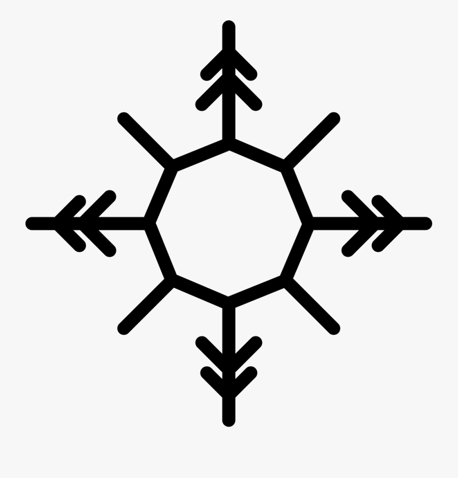 Snowflake - Snowflake Outline Png, Transparent Clipart