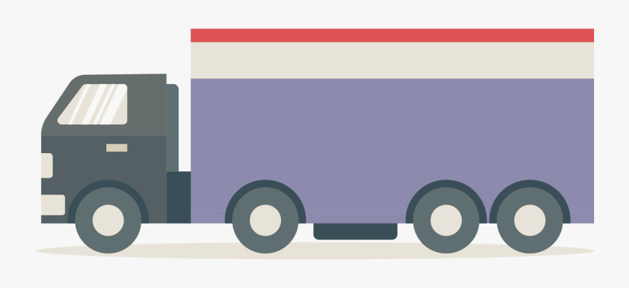 Box Car Side Png Download - Truck Vector Png, Transparent Clipart
