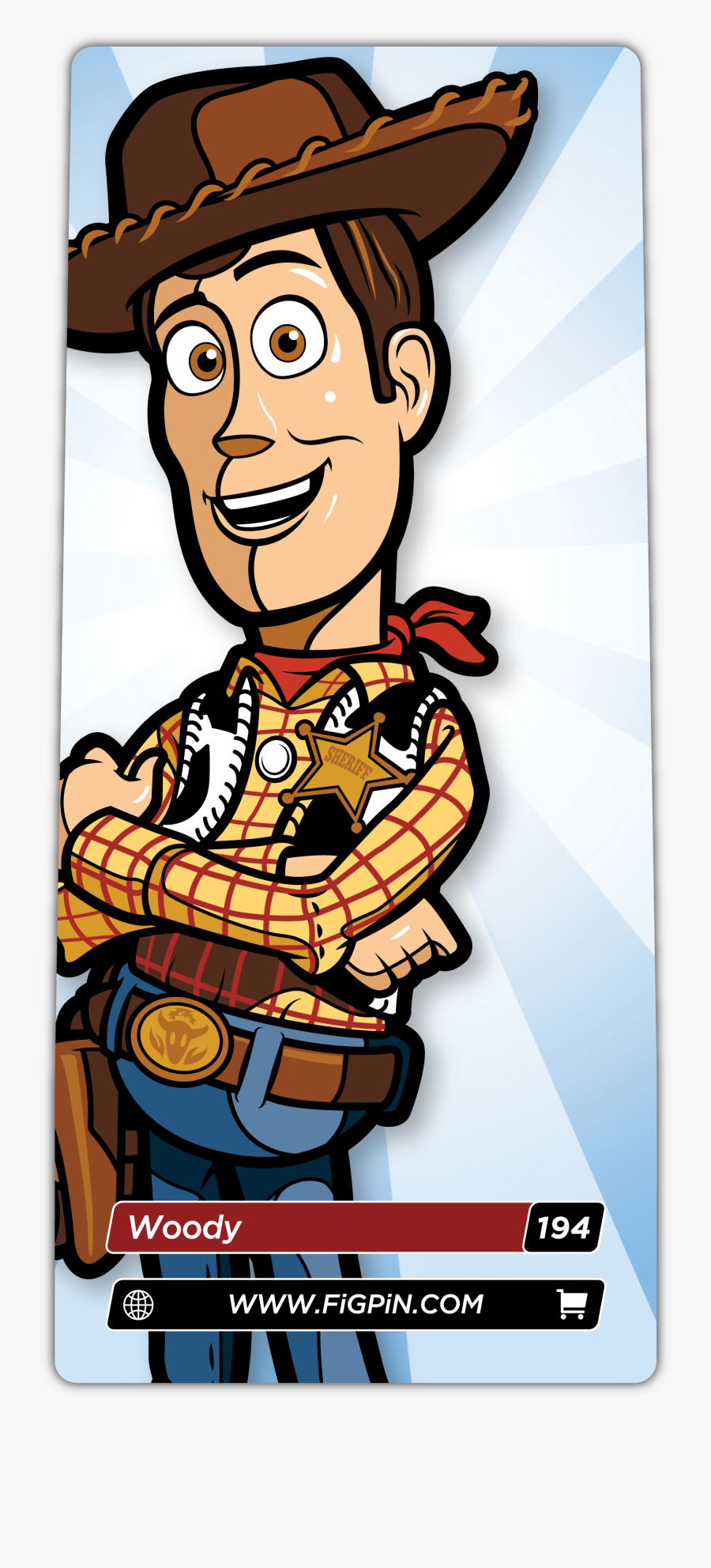 Figpin Woody, Transparent Clipart