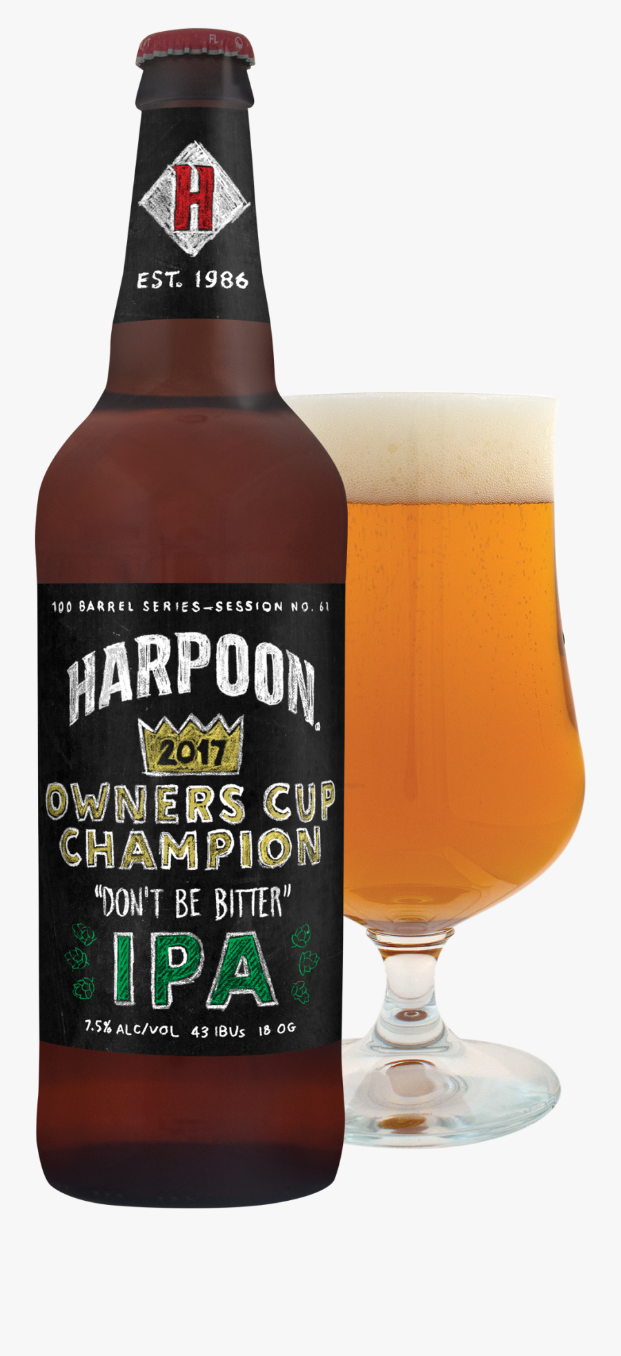 Clip Art Harpoon Brewery Owners Cup - Ale, Transparent Clipart