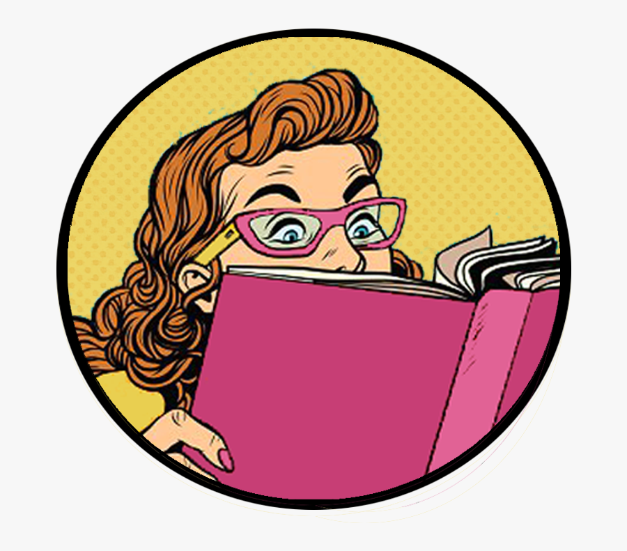 Interesting Illustration Clipart , Png Download - Pop Art People Reading, Transparent Clipart