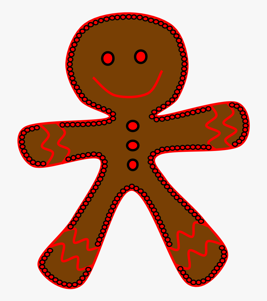 Transparent Gingerbread Man Png, Transparent Clipart