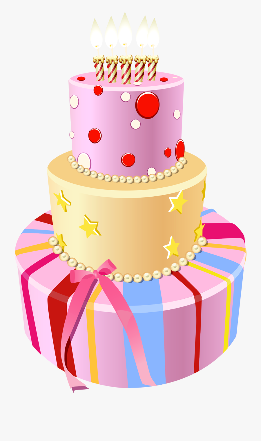 Pink Birthday Cake Clipart - Cake Jpg Image Download, Transparent Clipart