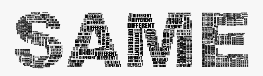 30 Common Homophone Words You Should Know - Different Same, Transparent Clipart