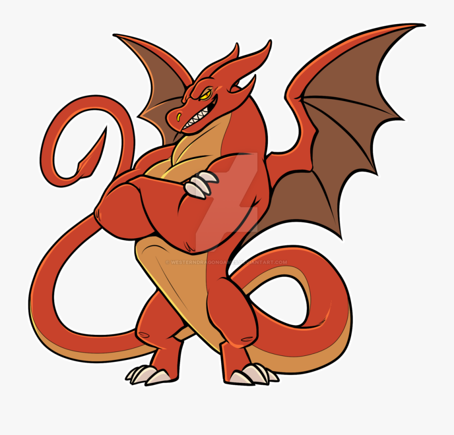 Jacobi The By Westerndragongames - Red Dragon Cartoon Png, Transparent Clipart