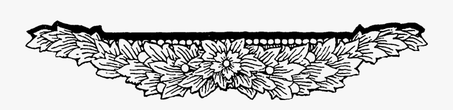 Clip Art Digital Stamp Design Floral - Floral Border Design Png, Transparent Clipart