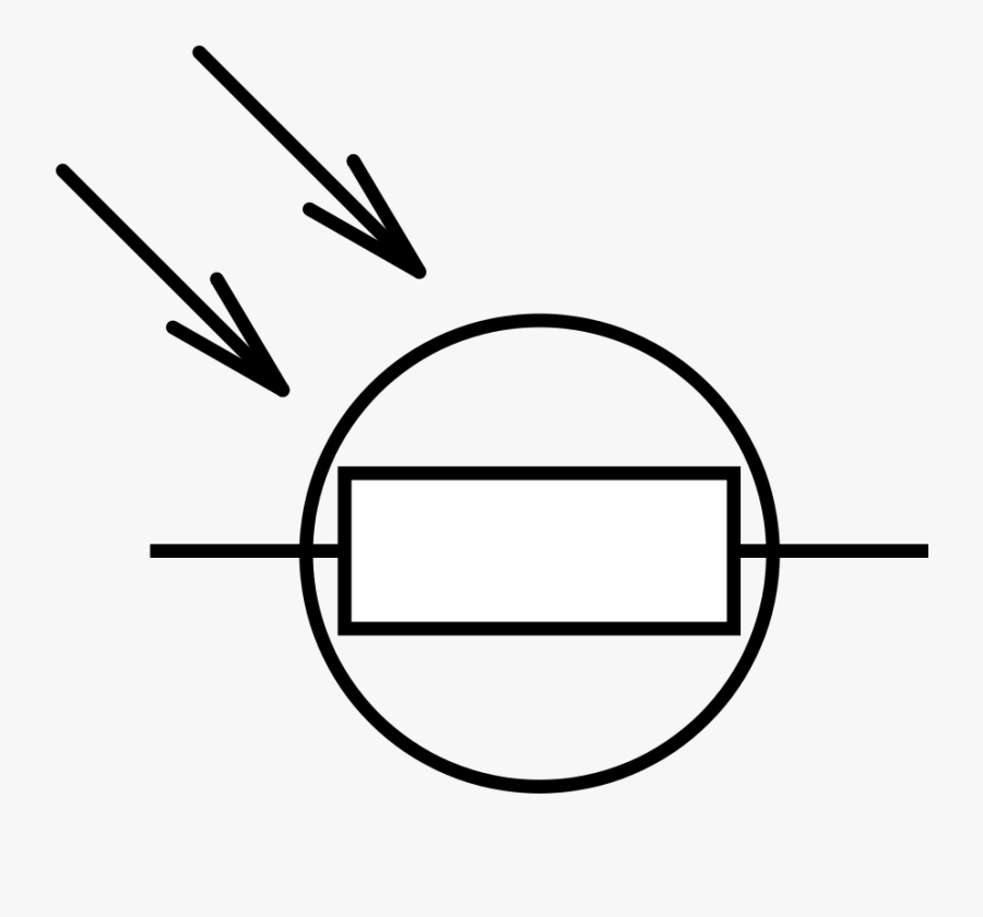 Light Dependent Resistor Symbol Clipart , Png Download - Light Dependent Resistor Symbol, Transparent Clipart