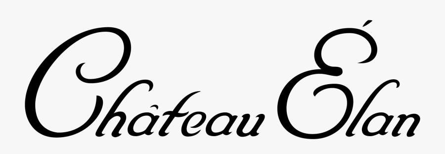 Château Élan - Calligraphy, Transparent Clipart