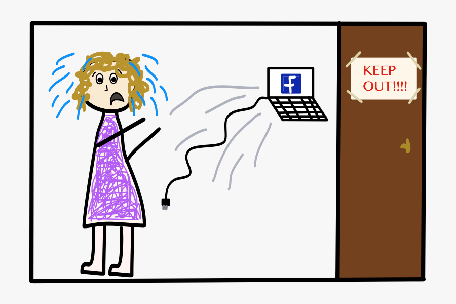 Extreme Anxiety And Social Awkwardness, Both Online - Cartoon, Transparent Clipart