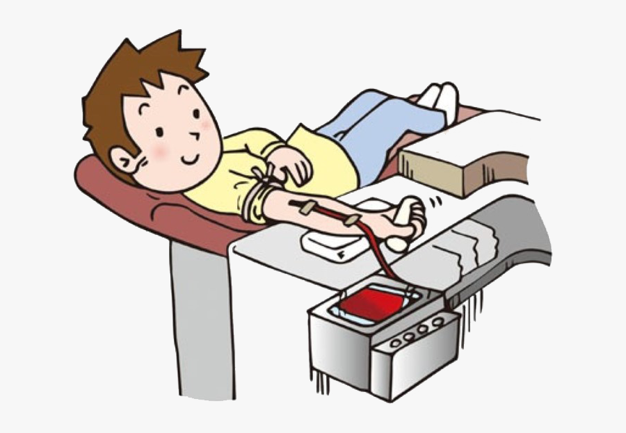 To Ensure The Safety Of Blood Donation For Both Donors - Blood Donation In Cartoon, Transparent Clipart