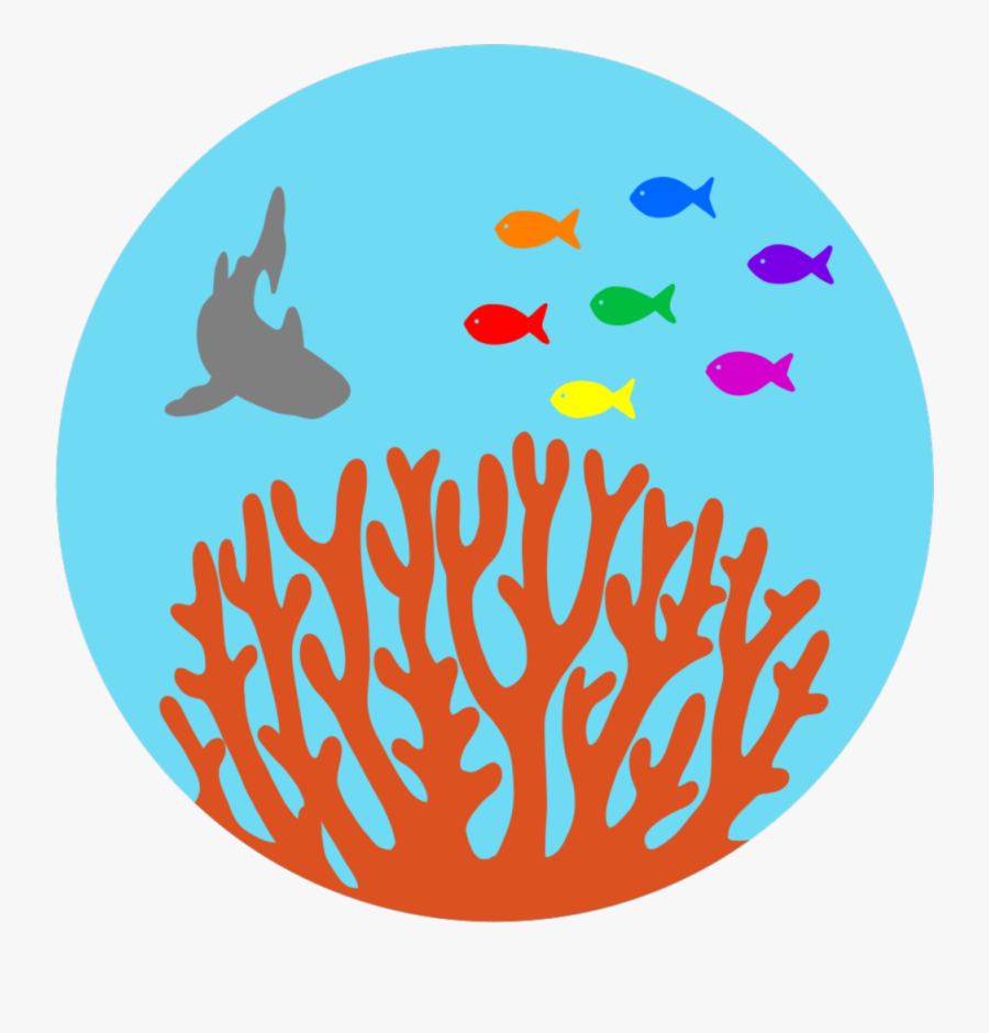Marineparks - Stencil Coral Outline, Transparent Clipart
