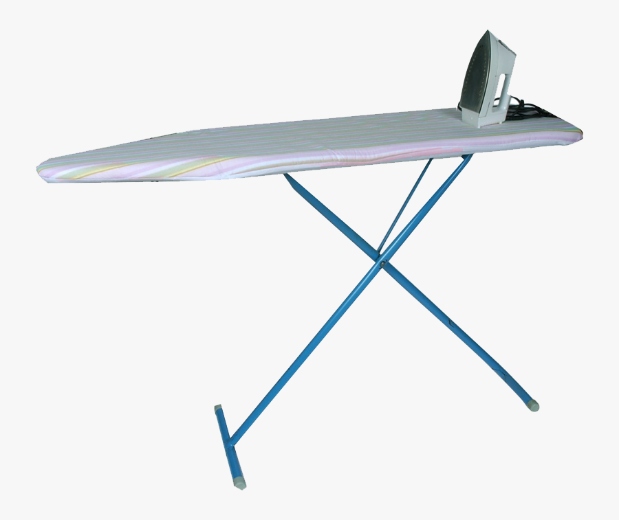 Small Ironing Board - Ironing Table And Iron, Transparent Clipart