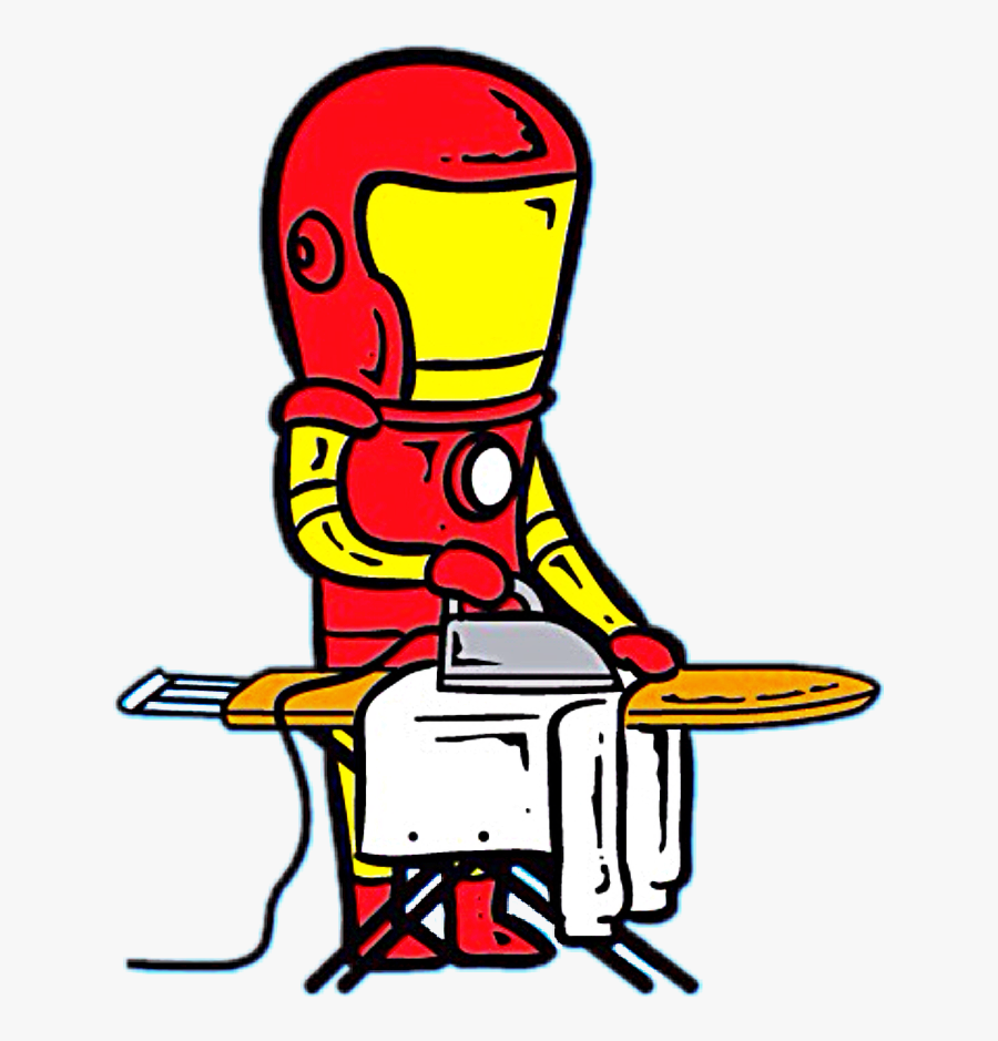 #iron Man #ironingboard #iron #simple #rad #superhero - Flying Mouse 365, Transparent Clipart